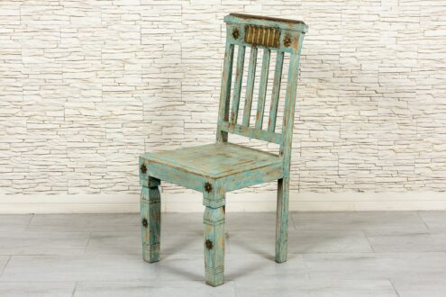 Krzesło z mosiądzem - Orange Tree meble indyjskie