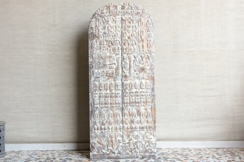 Panel ozdobny z płaskorzeźbami, drzwi - Orange Tree meble indyjskie