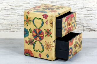 Kolorowa szafka z szufladami - Orange Tree meble indyjskie