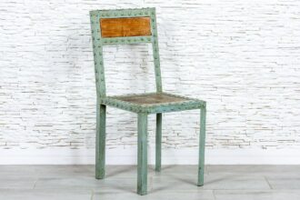 Industrilane krzesło zielone - Orange Tree meble indyjskie