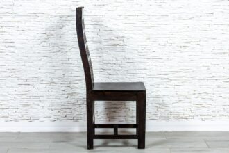 Brązowe krzesło z kratką - Orange Tree meble indyjskie