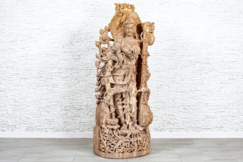 Kamienna rzeźba Saraswati - Orange Tree meble indyjskie