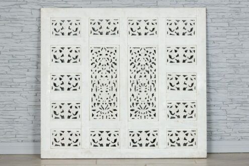 Biały ażurowy panel ozdobny 1
