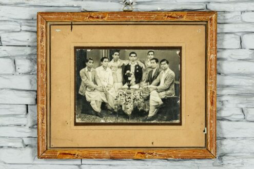 Stara fotografia indyjskich przyjaciół