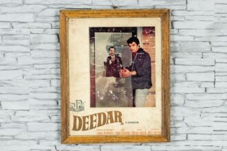 Stary plakat filmowy "Deedar"