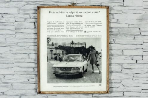Stara reklama samochodu Lancia