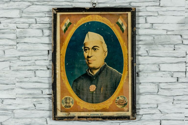 Stary portret Jawaharlala Nehru