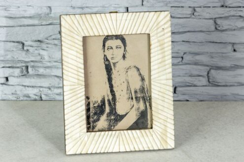 Kościana żłobiona ramka 19x25cm