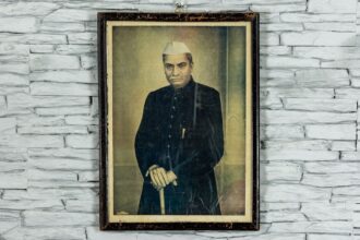 Stary portret Rajendry Prasada