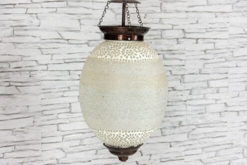 Biała lampa sufitowa "jajko" śr. 26cm 2