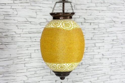 Kanarkowa lampa sufitowa "jajko" śr. 26cm 2