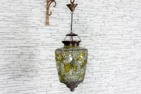 Lampa ze spękanego szkła śr. 26cm 1