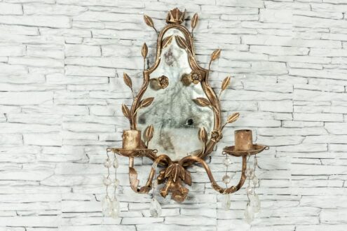 Lampa lub świecznik z lustrem 1