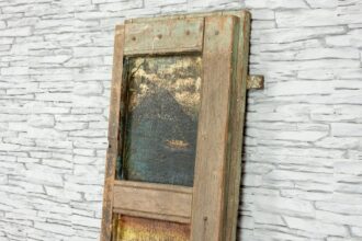 Stare drzwi z marynistycznymi malunkami 044-A 3