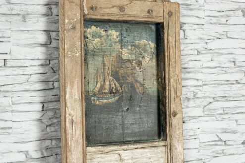 Stare drzwi z marynistycznymi malunkami 044-D 2