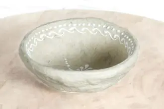 Miseczka papier mâché 13cm z lusterkiem 1