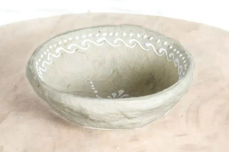 Miseczka papier mâché 13cm z lusterkiem 1