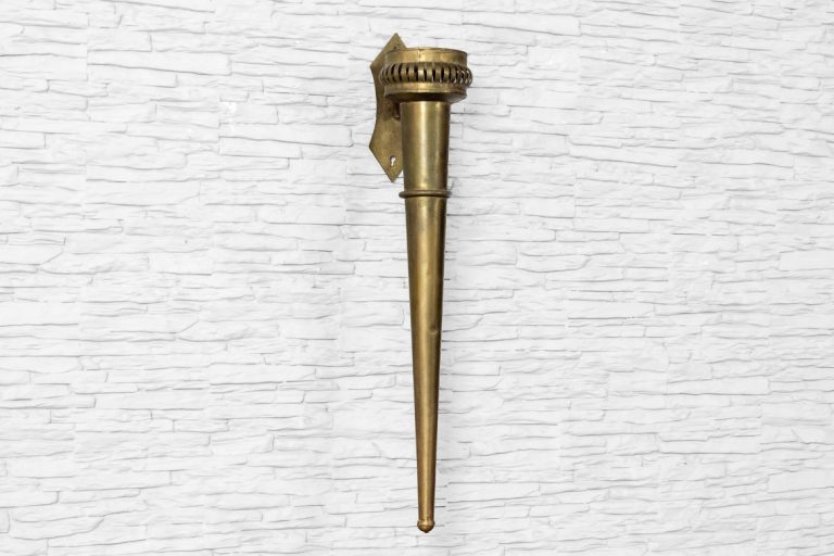 Złoty świecznik naścienny torch 70cm 1