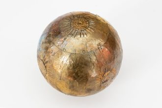 Złota kula dekoracyjna 10cm