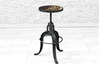 Obrotowy taboret żeliwny "loft" 2